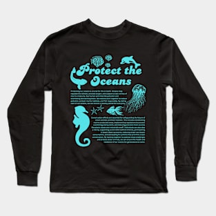 Protect the oceans Long Sleeve T-Shirt